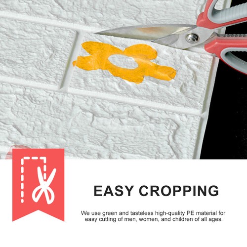 10/20 Pcs 3D Tile Brick Wall Sticker Self-adhesive Waterproof PE Foam Panel