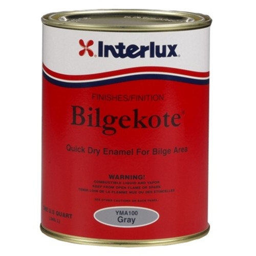 Interlux YMA100/QT Bilgekote 5509636 GRAY Quart Paint Bilge-locker-bulkhead Boat