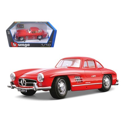 1954 Mercedes Benz 300SL Gullwing Red 1/18 Diecast Model Car by Bburago 12047r