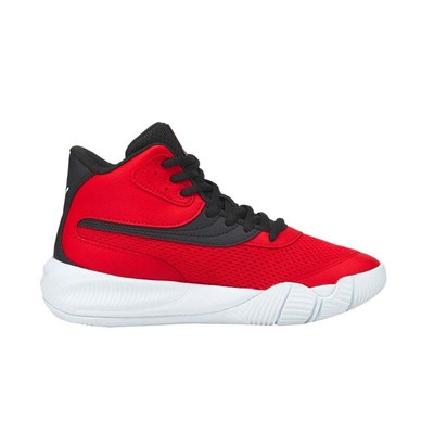 

Кроссовки Puma Triple Mid Basketball Youth Boys Red Athletic Shoes 376884-01, Красный, Puma Triple Mid Basketball Youth