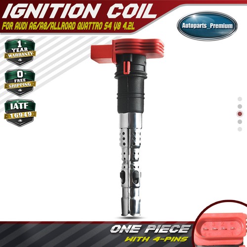 Ignition Coil for Audi S4 04-09 Alloroad Quattro 03-05 A8 A6 Quattro 03