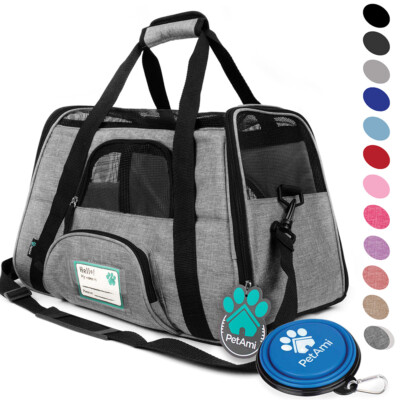 Pet Carrier Bag Travel Case Airline Approved ...