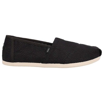 

Черные женские повседневные туфли без шнуровки TOMS Alpargata 10019698T, Черный, TOMS Alpargata Slip On