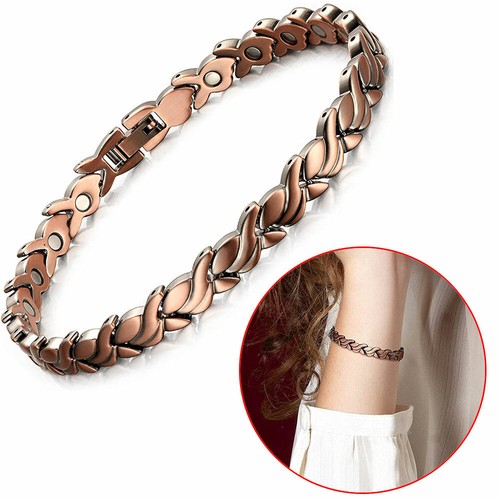 SUPER STRONG Pure Copper Arthritis Therapy Magnetic Bracelet Women Handmade USA
