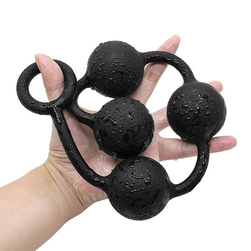 Anal Chain Plug Unisex Large Big Silicone Beads Play Pull Ring Ball Men Women US
