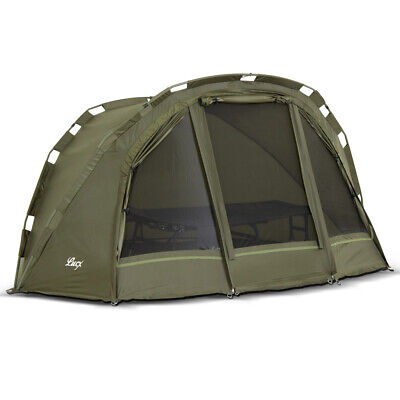 Lucx® Angelzelt Karpfenzelt Bivvy 1 Mann Camping Zelt Carp Fishing Dome "Puma"