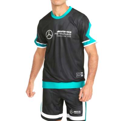 

Мужская черная спортивная футболка с коротким рукавом Puma Mapf1 Shooting Logo с круглым вырезом и короткими рукавами, Черный, Puma Mapf1 Shooting Logo Crew Neck Short Sleeve T-Shirt
