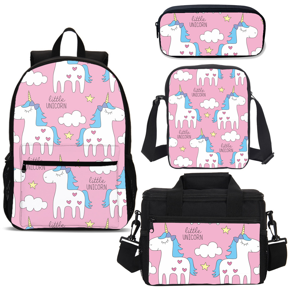 unicorn backpack with lunchbox