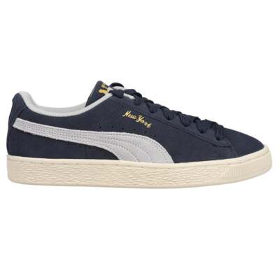 

Мужские синие кроссовки Puma Suede Flagship Lace Up Повседневная обувь 387626-01, Синий, Puma Suede Flagship Lace Up