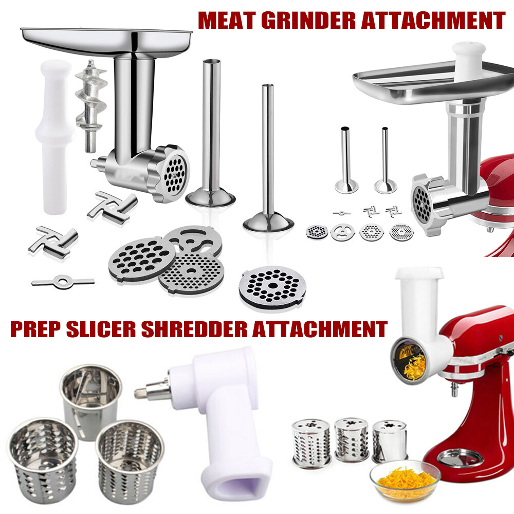 Meat Food Grinder Attachment And Prep Slicer Shredder