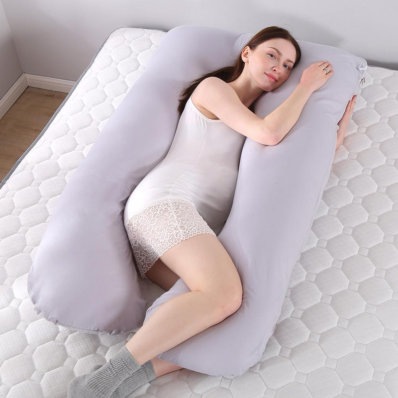 Pregnancy Velvet Maternity Pillow Case Only Belly Full Body 