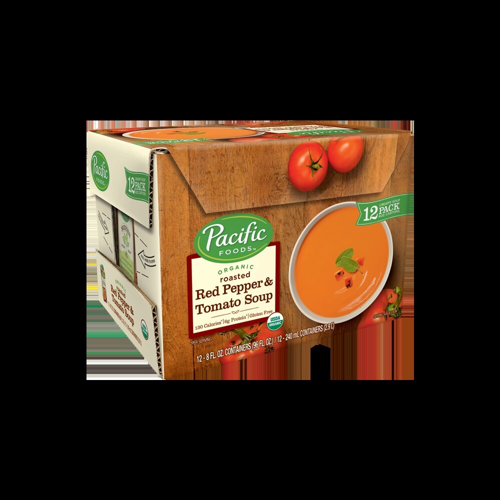 Pacific Foods Organic Creamy Roasted Red Pepper And Tomato Soup 8