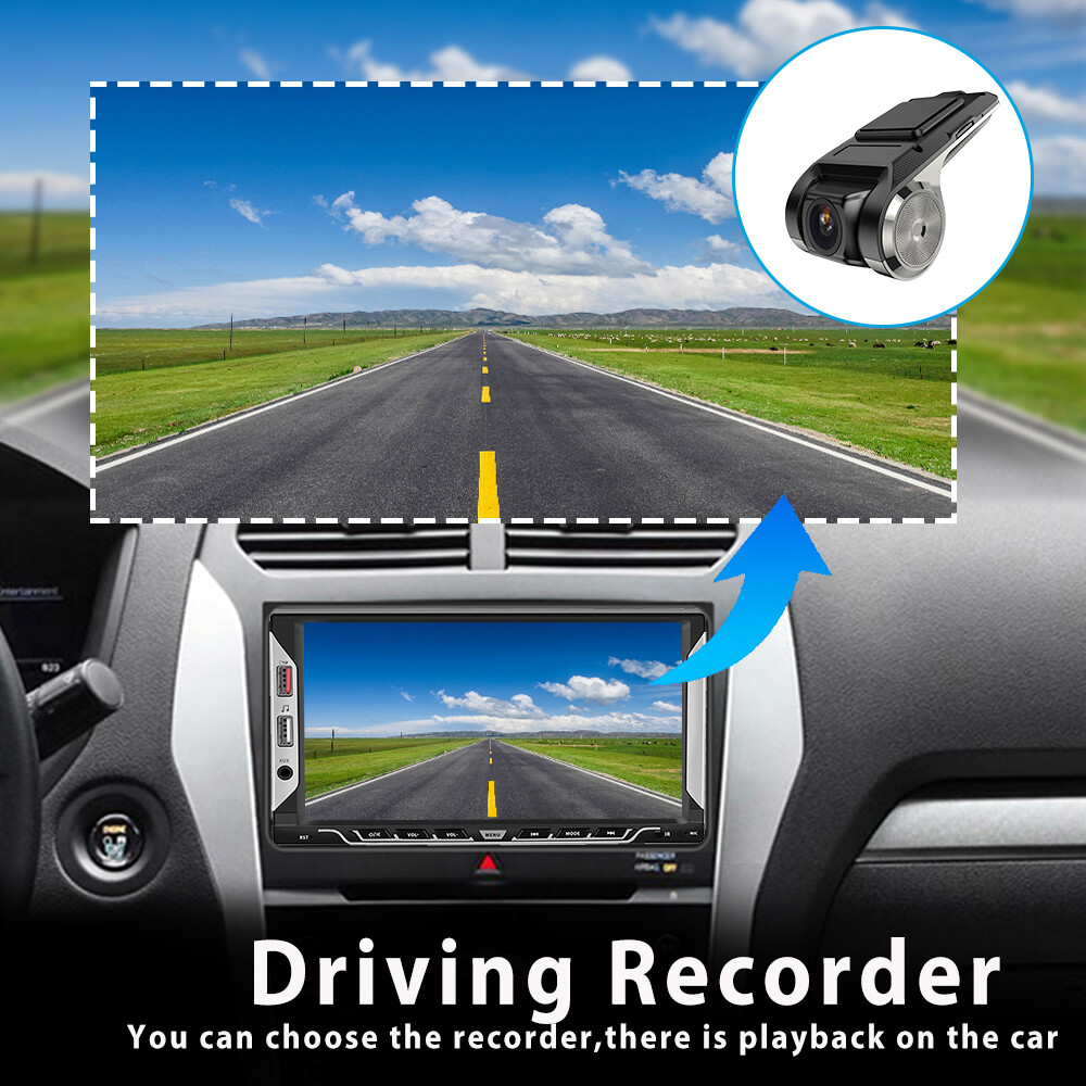 7" Double 2DIN Android 13 Car Stereo Touch Screen Bluetooth GPS WIFI USB  Radio