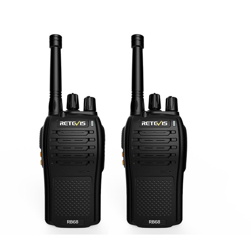 2*Retevis RB68 License-free Walkie Talkie SOS Monitor Scan Alarm FRS 16CH Radios