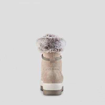 Pre-owned Cougar Women's Vanetta Suede Waterproof Winter Boot Mushroom - Vanetta-mushroom, In Beige