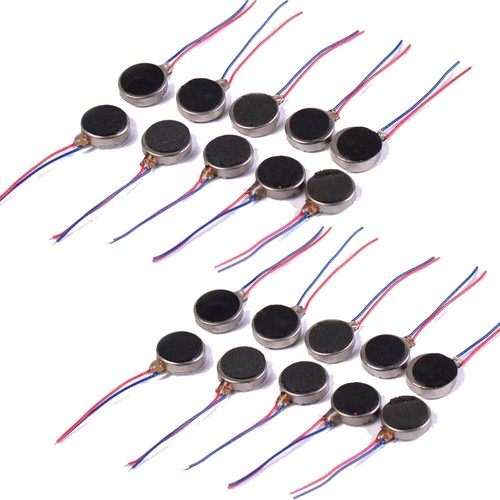 10Pcs DC3V Pager Cell Phone Mobile Coin Flat Vibrating Vibration Micro Motor USA