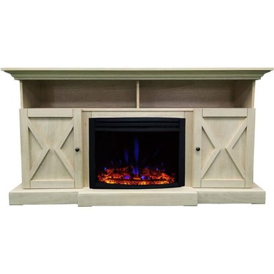 Mantel 62" Classic Farmhouse Style Brown Sandstone