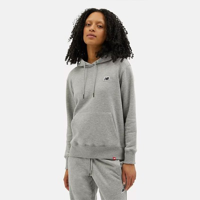 

Женское худи с логотипом New Balance Wmns Small Logo серый, Grey