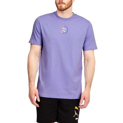 

Puma Pride Graphic Crew Neck Short Sleeve TShirt Mens Blue Athletic Casual 53194, Синий, Puma Pride Graphic Crew Neck Short Sleeve TShirt