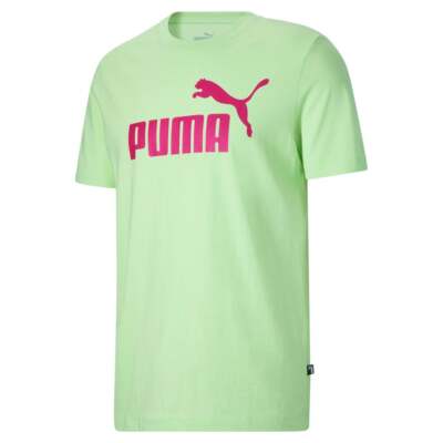 

Мужские зеленые повседневные топы Puma Ess с круглым вырезом и коротким рукавом с логотипом 67877635, Зеленый, Puma Ess Logo Crew Neck Short Sleeve T-Shirt