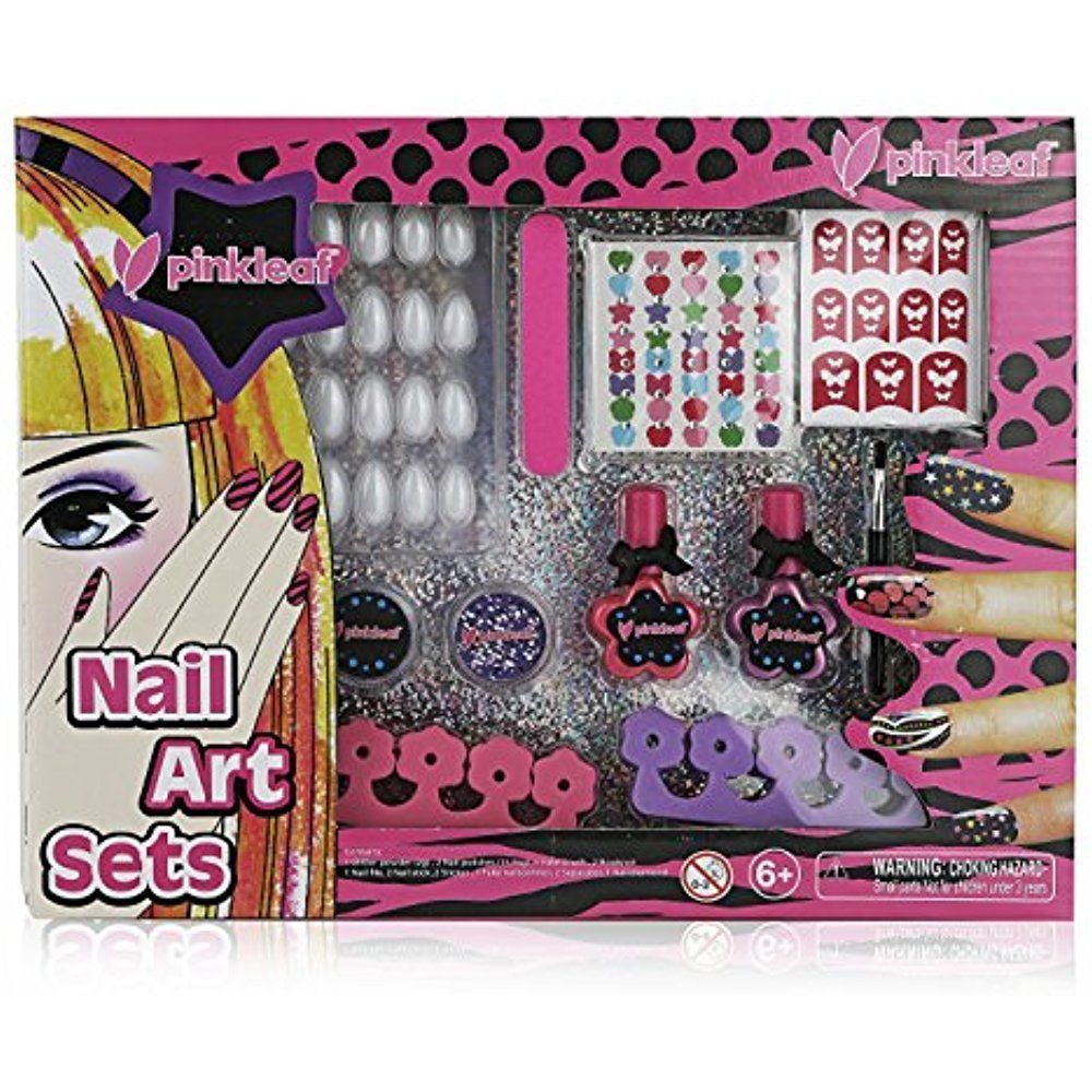 Pinkleaf Nail Art Set For Girls, Gift For Kids New Open Box And Damaged