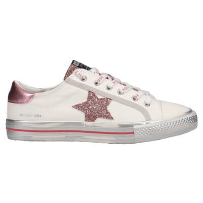 Vintage Havana Alive Metallic Glitter Slip On  Womens White Sneakers Casual Shoe