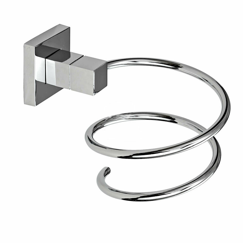 Porta phon da bagno in acciaio fissaggio a muro Supporto a parete asciugacapelli