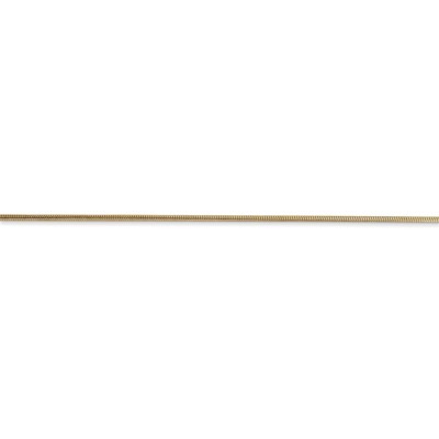 Pre-owned Superdealsforeverything Real 14kt Yellow Gold 24 Inch .9mm Round Snake With Lobster Clasp Chain; 24 Inch