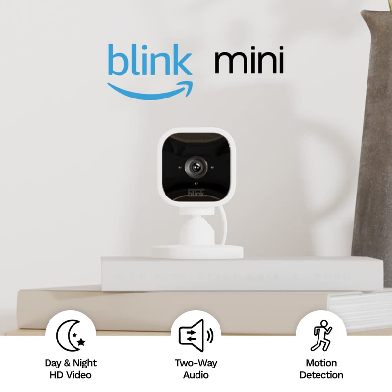 Mini – Compact Indoor Plug-In Smart Security Camera, 1080P HD Video, Night Visio