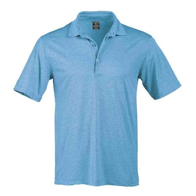 

Рубашка поло мужская синяя синяя повседневная P2003-CLD Page - Tuttle Solid Heather с коротким рукавом, Синий, Page - Tuttle Solid Heather Short Sleeve Polo Shirt