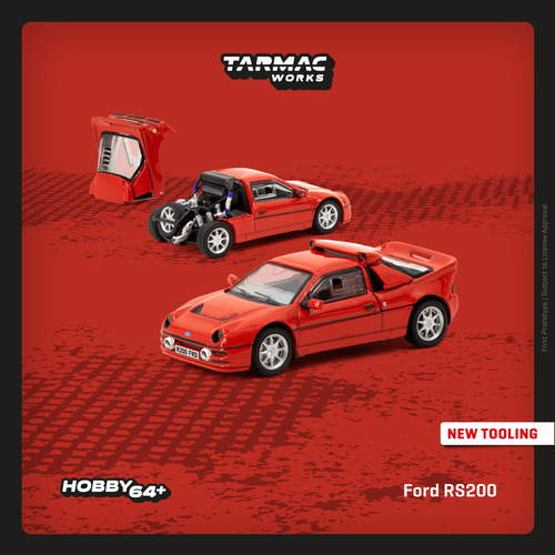 ターマックワークス 1/64 フォード RS200 レッド Tarmac Works 1/64 Ford RS200 Red Diecast Model Car | eBay