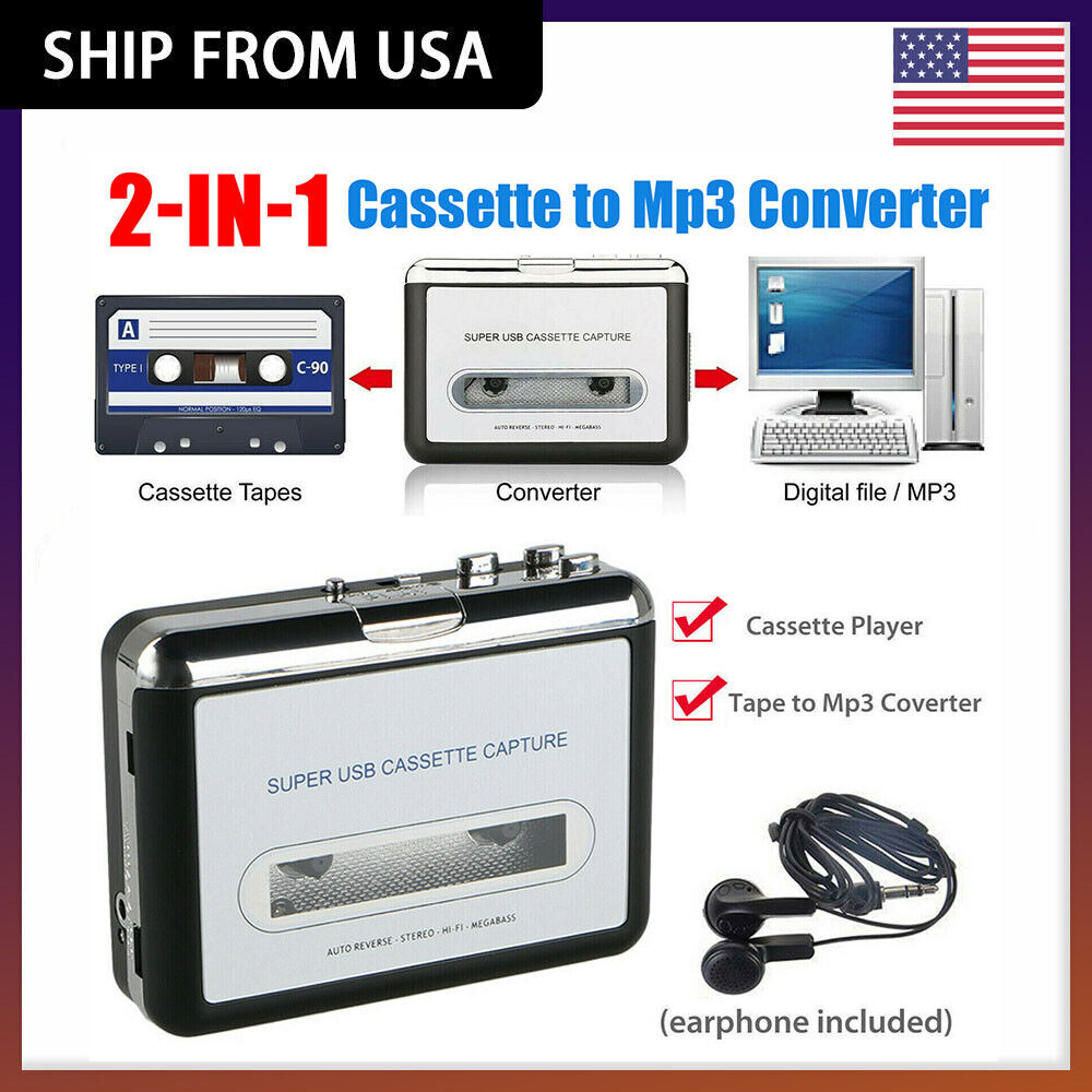CassetteTape to PC USB  MP3 CD Digital File Converter Captur