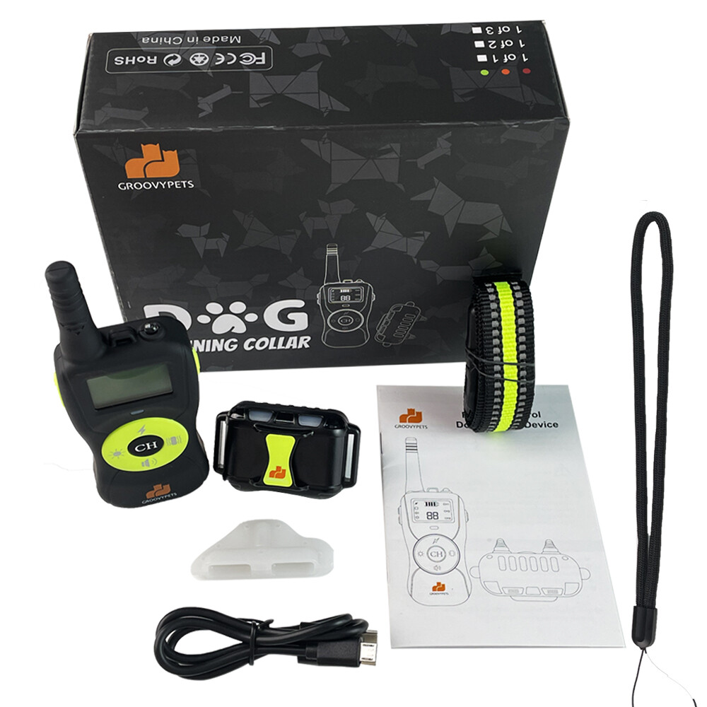 880YD Remote Dog Training Shock Collar Waterproof Trainer Small Medium Large Dog