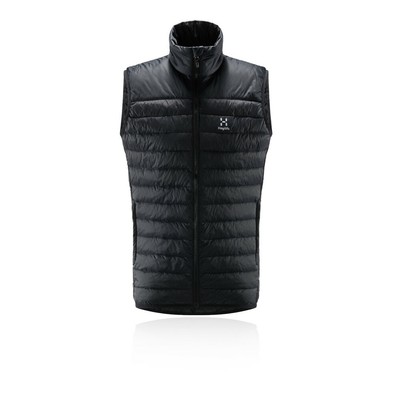 HAGLÖFS HAGLOFS MENS SPIRE MIMIC GILET BLACK SPORTS OUTDOORS FULL ZIP WARM WINDPROOF