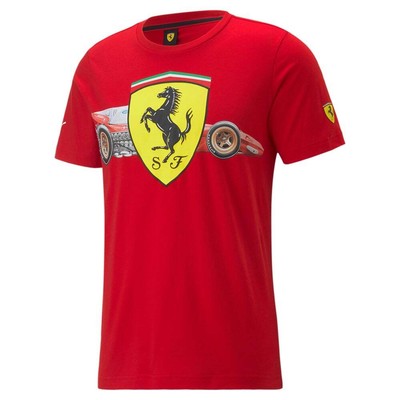 

Puma Sf Shield Graphic Crew Neck Short Sleeve TShirt Mens Size  Casual Tops, Красный, Puma Sf Shield Graphic Crew Neck Short Sleeve TShirt