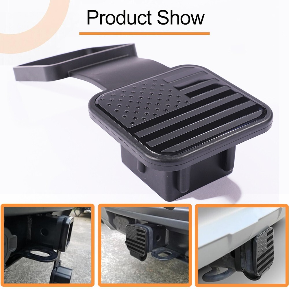 2" USA Flag Hitch Receiver Cover Tow Trailer Tube Plug Cap 4-Way Flat Insert