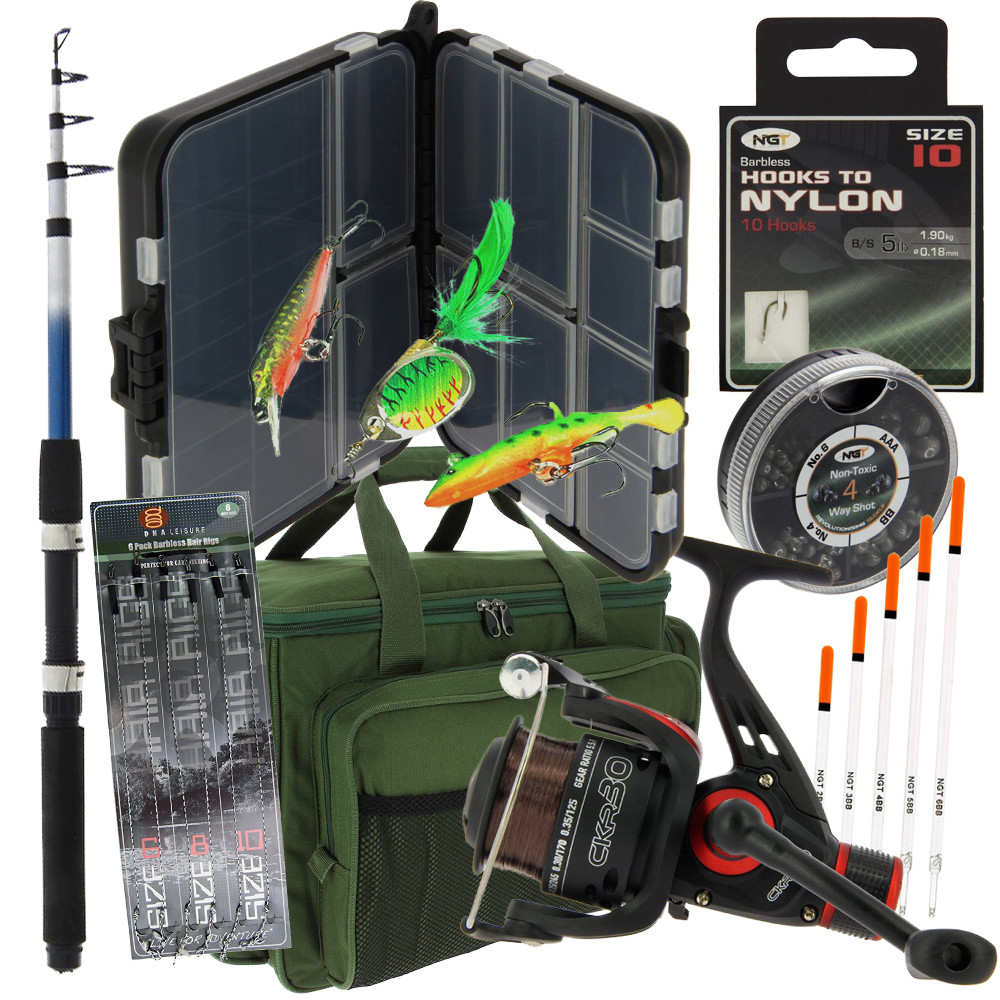 Details about NGT Travel Carp Coarse Fishing Set 1.8m Rod Carryall Bait Bit Box Floats & More Details about NGT Travel Carp Coarse Fishing Set 1.8m Rod Carryall Bait Bit Box Floats & More