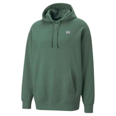 Puma Downtown Pullover Hoodie Mens Green Повседневная верхняя одежда 53685225