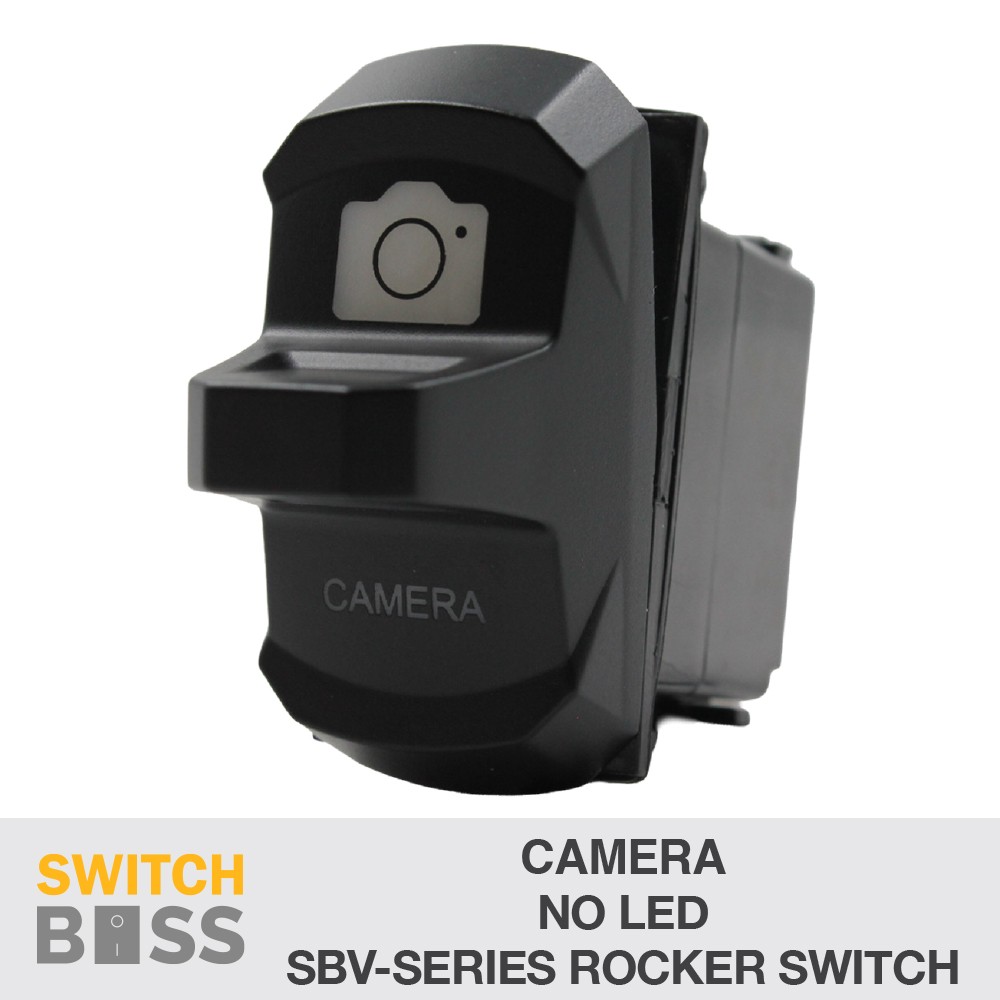 Camera LASER ETCHED SBV-Series Rocker Switch - NO LED 12v 24v Toggle On-Off SPST