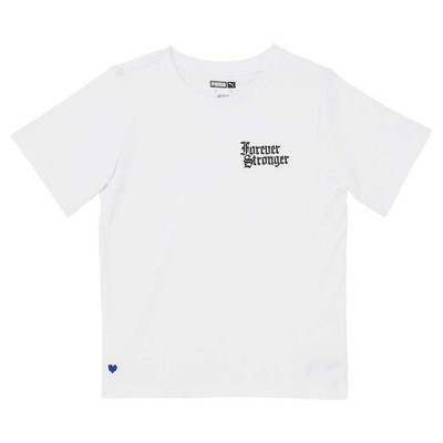 

Футболка Puma Forever Stronger Graphic с круглым вырезом и короткими рукавами для мальчиков, размер, Белый, Puma Forever Stronger Graphic Crew Neck Short Sleeve T-Shirt Yout