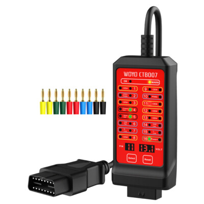 WOYO 12 V 24 V Portable CAN Tester 16 Pin Break Out Box Detection CAN Bus U2O0