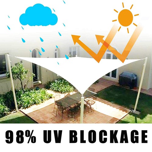 Waterproof Shade Sail Patio Awning Outdoor Garden Pool Sun Canopy Shelter Cover