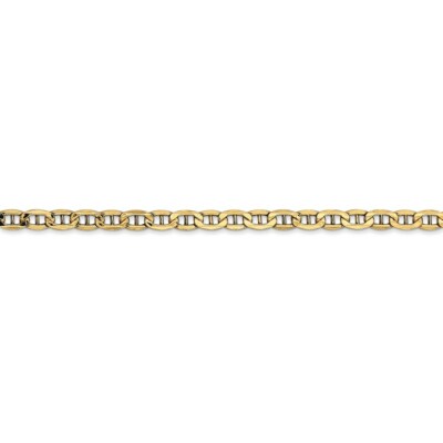 Pre-owned Superdealsforeverything Real 14kt Yellow Gold 16 Inch 3.2mm Semi-solid Anchor With Lobster Clasp Chain