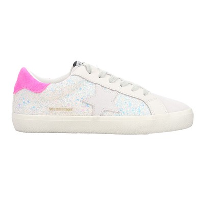Vintage Havana Flair Glitter Slip On  Womens Pink, White Sneakers Casual Shoes F