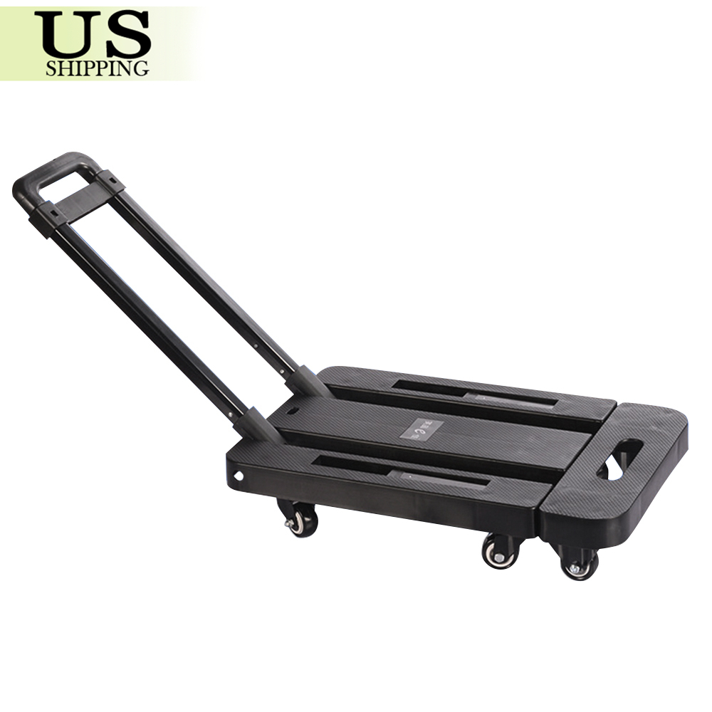 440lbs Platform Cart Dolly Folding Moving Luggage Hand Truck Trolley