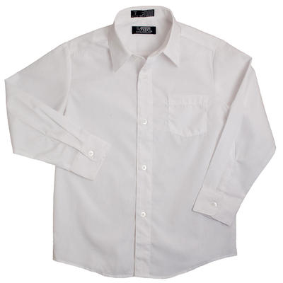 Boys french toast white broadcloth button down long sleeve