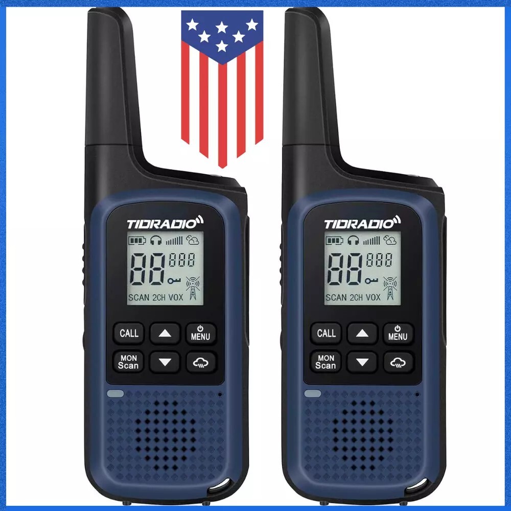Long Range Walkie Talkie 2 Set 50 Mile Two Way Radio Charge Headset Waterproof