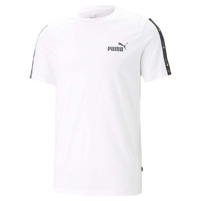 

Puma Ess Tape Love Is Love Футболка с круглым вырезом и коротким рукавом Мужские белые повседневные топы, Белый, Puma Ess Tape Love Is Love Crew Neck Short Sleeve T-Shirt