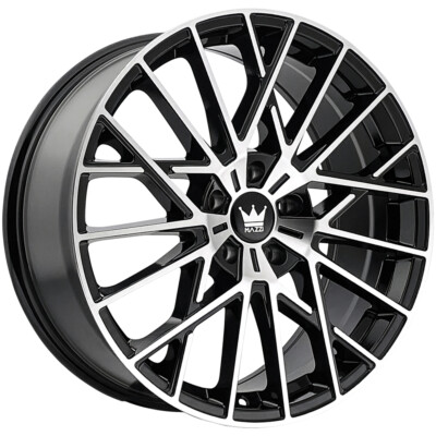 Mazzi 378 Jinx 18x8 5x120 +40mm Black/Machined Wheel Rim 18