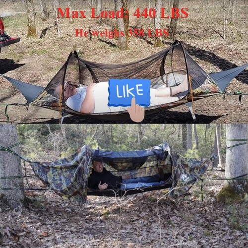Flat Lay Hammock Tent Camping Gear Must Haves for Travel Hiking Backpacking